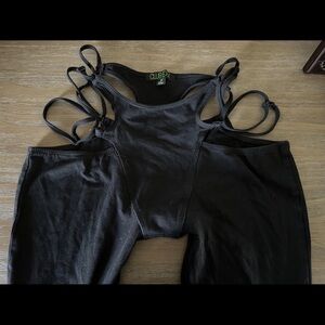 Club Ex Black Strappy Jumpsuit